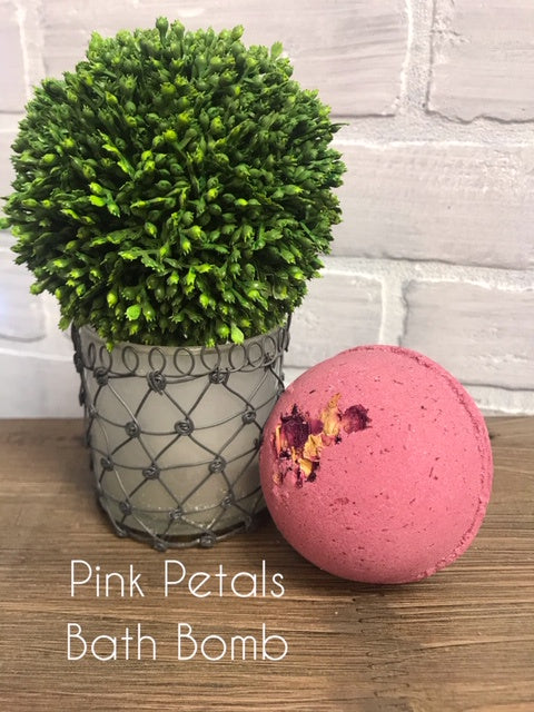 PINK PETALS LUXURY BATH BOMB 7.5oz